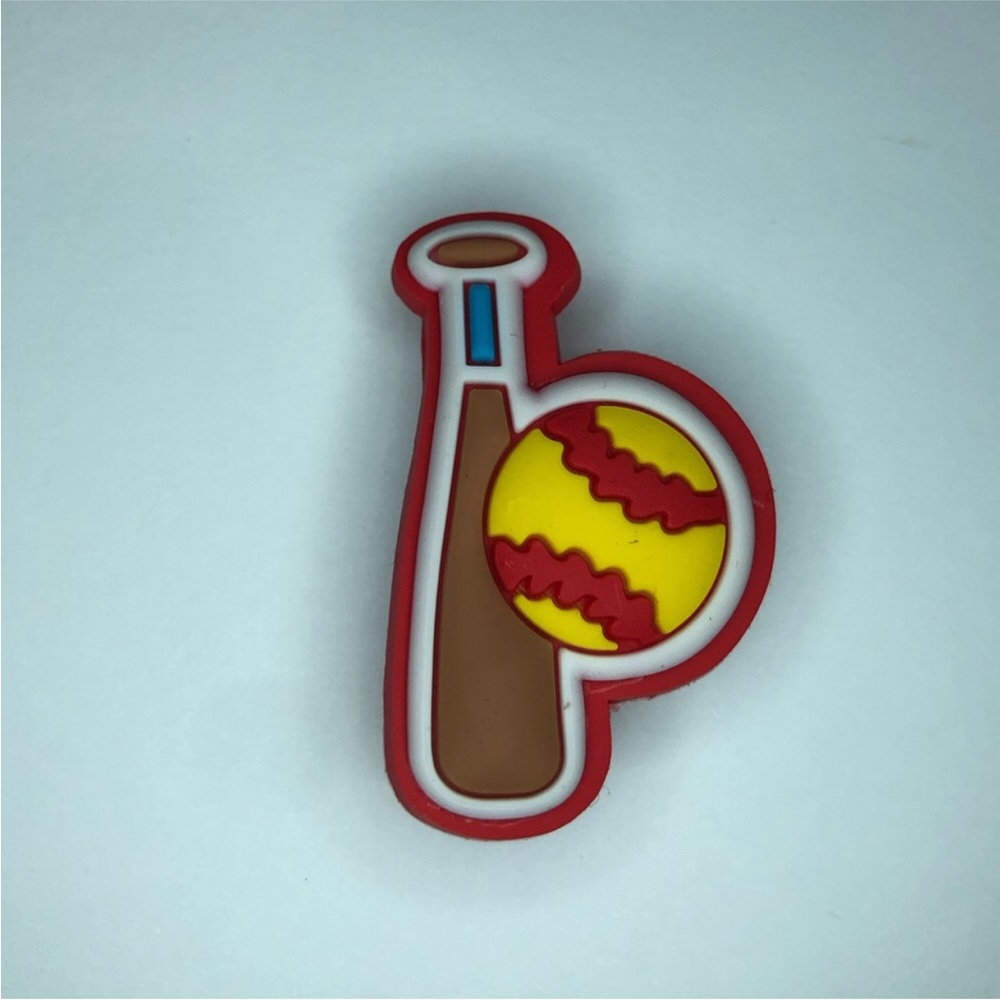 Baseball Bat and Ball Shoes Charm
